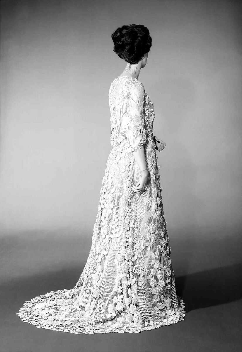Wedding dress, cotton, Irish