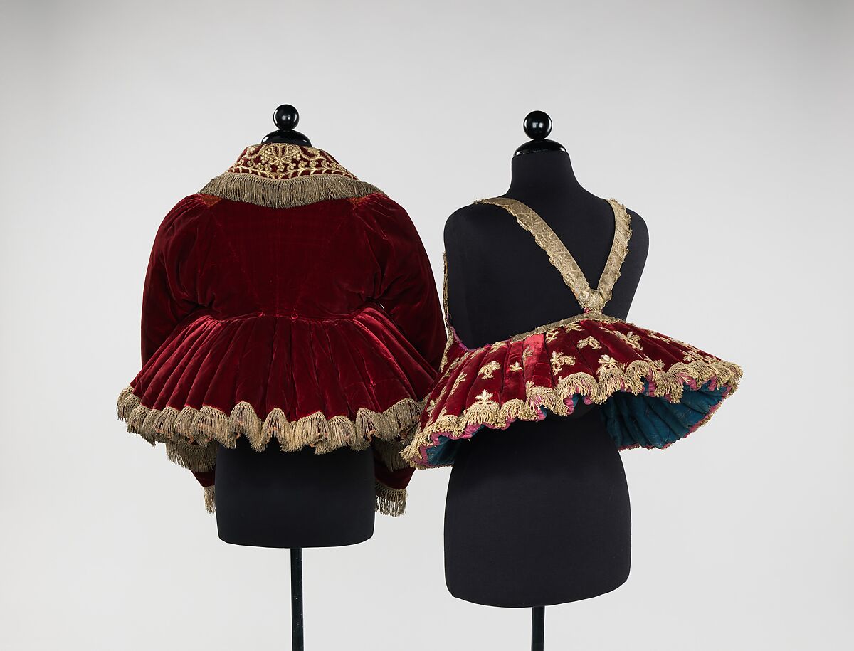 Jacket, silk, metal, linen, Russian