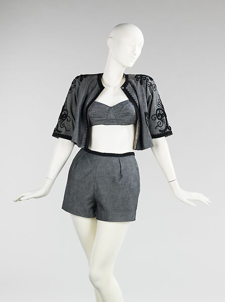 Beachwear, Carolyn Schnurer (American, born New York, 1908–1998 Palm Beach, Florida), cotton, silk, American