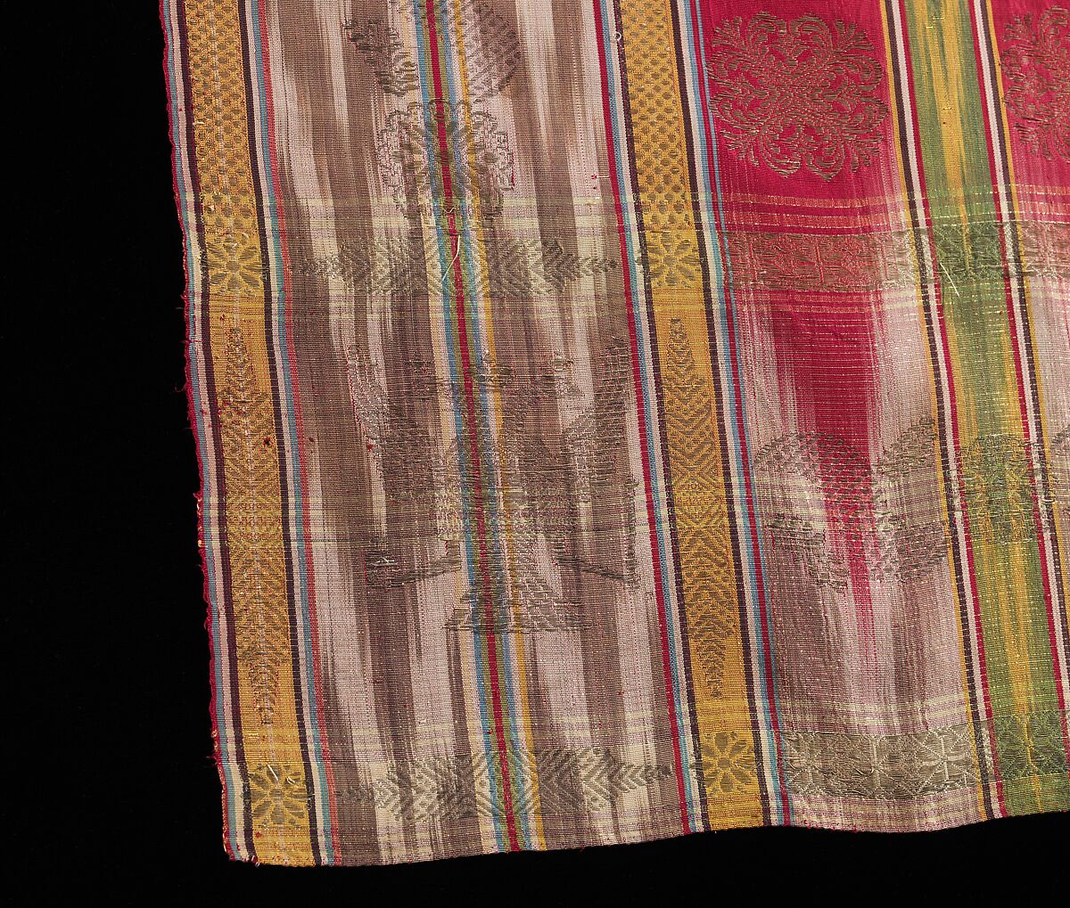 Wedding headdress, silk, metal, Russian