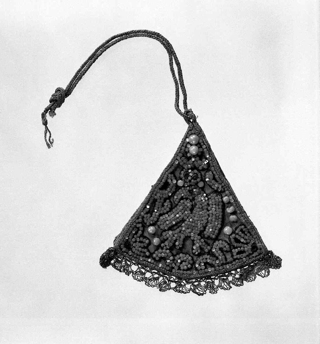 Hair accessory, silk, mother-of-pearl, pearls, metallic, glass, semi-precious stones, Russian