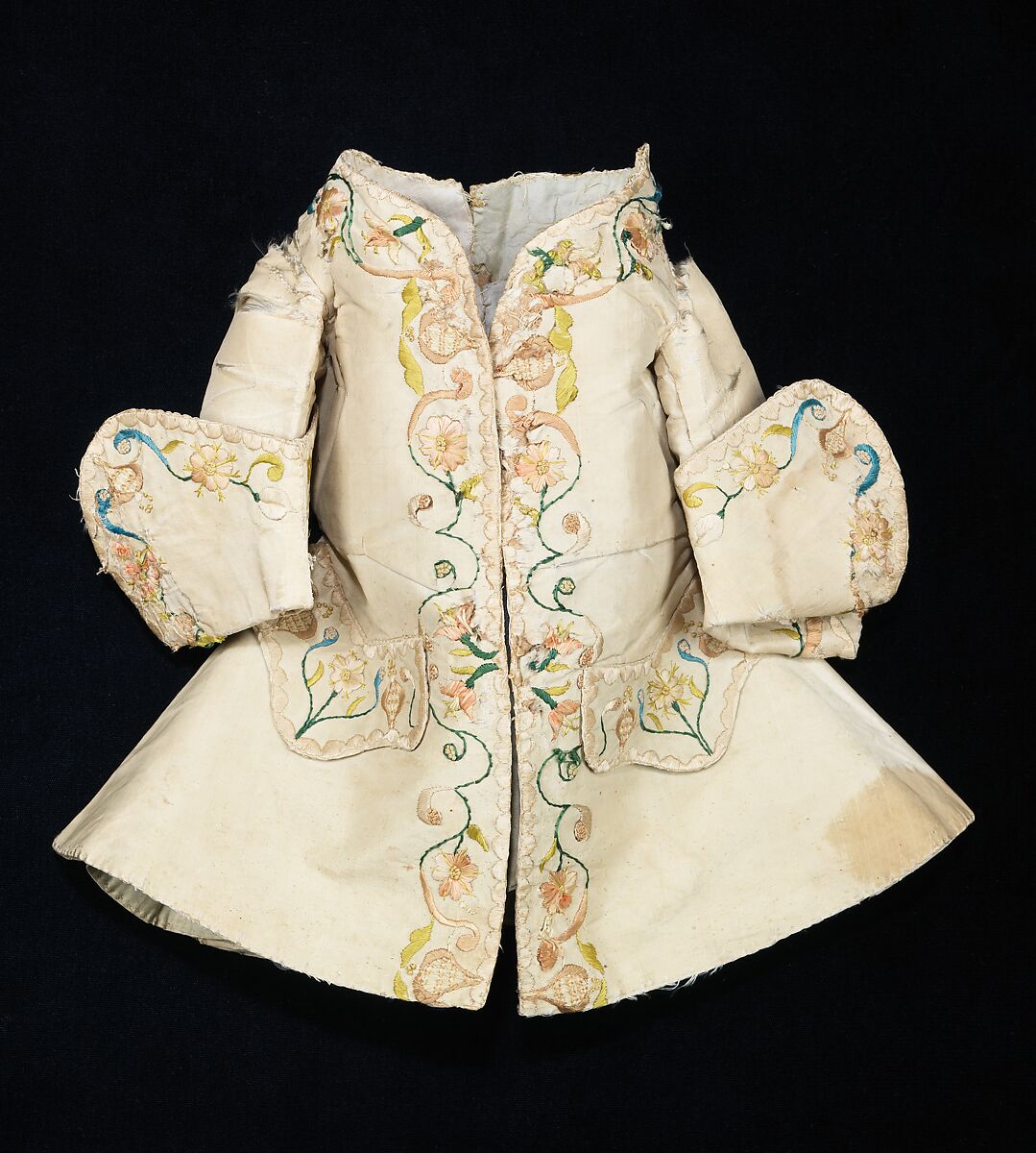 Doll, silk, probably French 