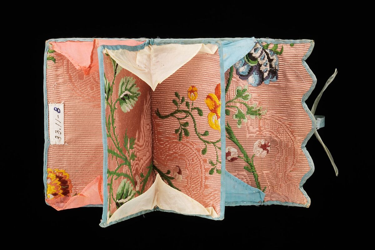 Purse, silk, paper, probably American