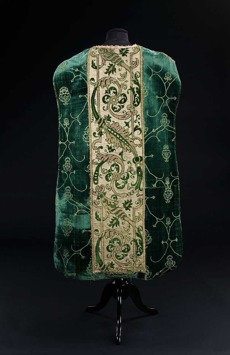 Chasuble, Silk, metal, Italian 