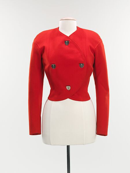 Jacket, Elsa Schiaparelli (Italian, 1890–1973), wool, metal, French 