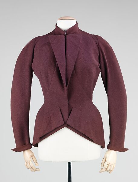 Jacket, Charles James (American, born Great Britain, 1906–1978), wool, American 