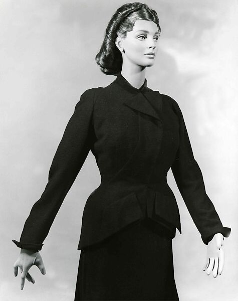 Jacket, Charles James (American, born Great Britain, 1906–1978), wool, American