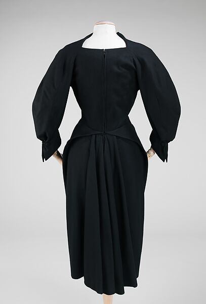 Dress, Charles James (American, born Great Britain, 1906–1978), wool, American
