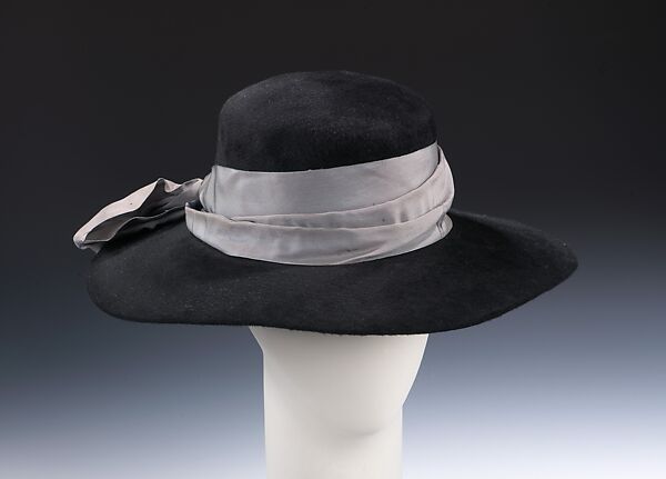 Hat, Joseph, wool, silk, American 