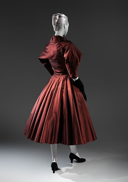Dress, Charles James (American, born Great Britain, 1906–1978), silk, American