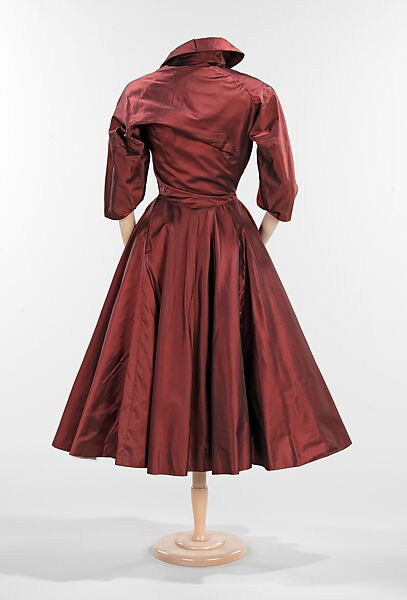 Dress, Charles James (American, born Great Britain, 1906–1978), silk, American