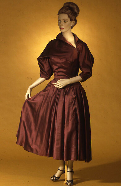 Dress, Charles James (American, born Great Britain, 1906–1978), silk, American