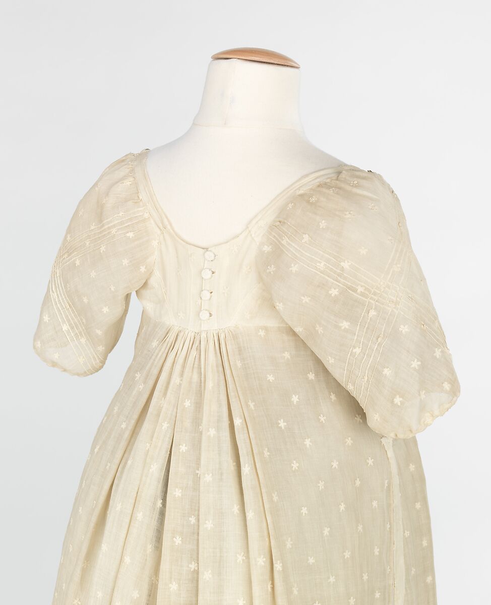 Evening dress, cotton, French