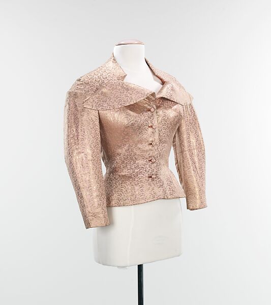 Evening jacket, Charles James (American, born Great Britain, 1906–1978), silk, metal, American