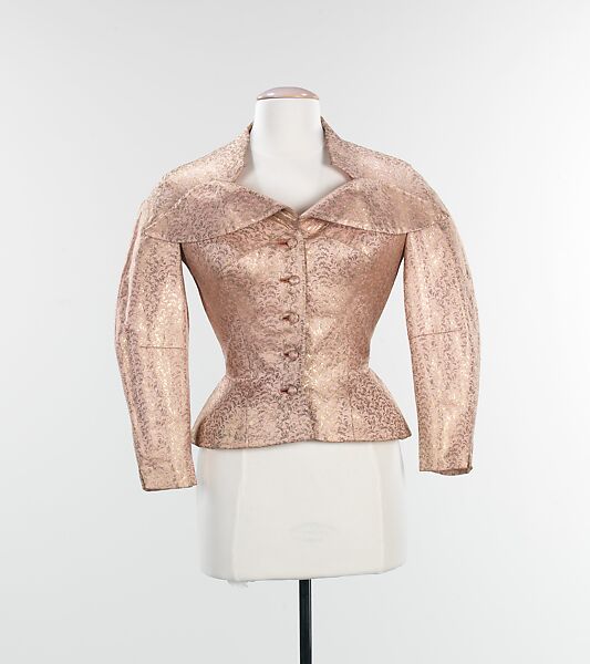 Evening jacket, Charles James (American, born Great Britain, 1906–1978), silk, metal, American 