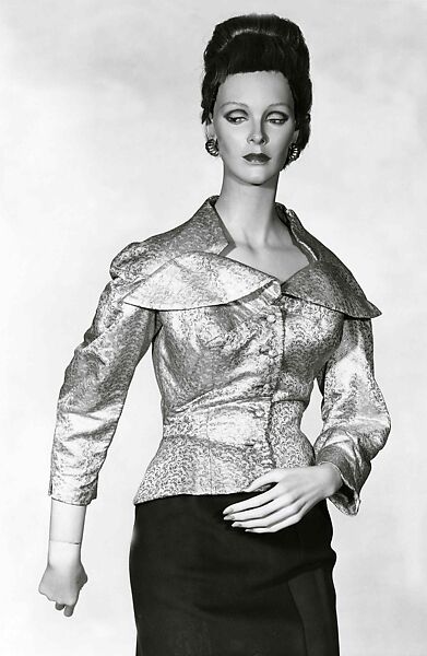 Evening jacket, Charles James (American, born Great Britain, 1906–1978), silk, metal, American
