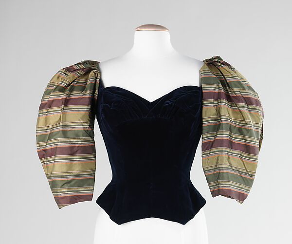 Evening bodice, Charles James (American, born Great Britain, 1906–1978), silk, American 