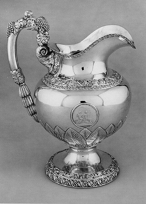 Pitcher, Pelletreau, Bennett &amp; Cooke (active 1826–28), Silver, American
