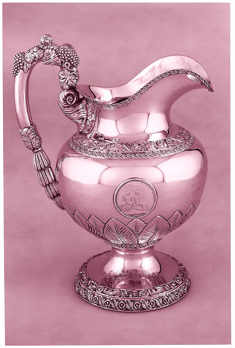 Pitcher, Pelletreau, Bennett &amp; Cooke (active 1826–28), Silver, American