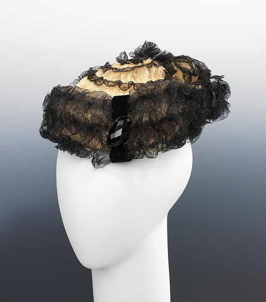 Hat, Rhind Importer, horsehair, linen, silk, synthetic, American 