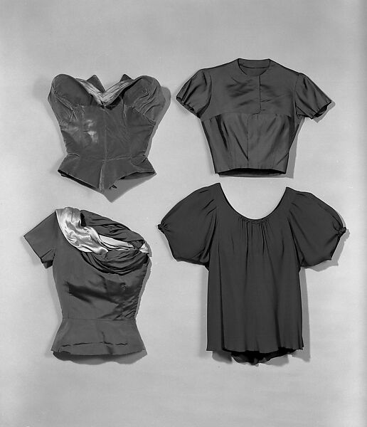 Blouse, Charles James (American, born Great Britain, 1906–1978), silk, American