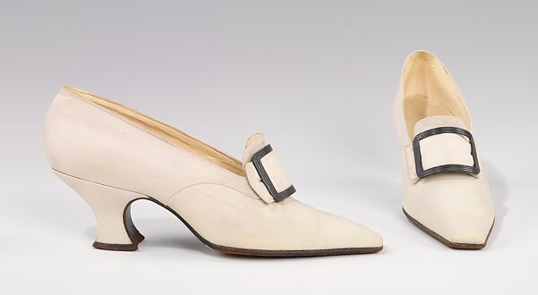 Pumps, Pierre Yantorny (Italian, 1874–1936), leather, metal, French 