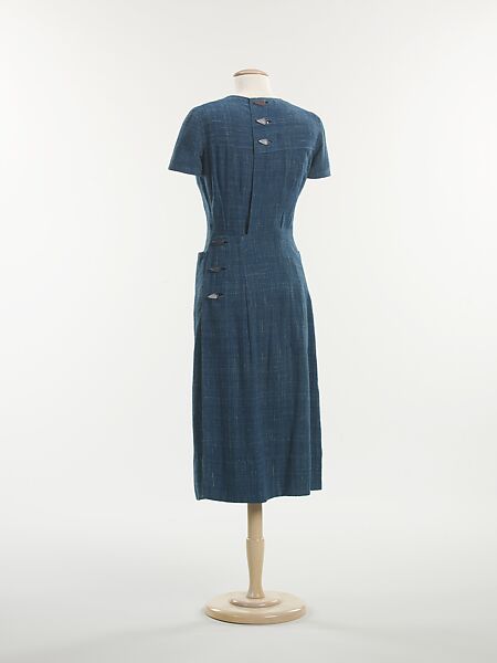Dress, Schiaparelli (French, founded 1927), linen, French