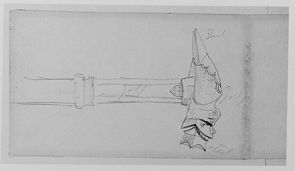 Venetian Ornament, John Singer Sargent (American, Florence 1856–1925 London), Graphite on off-white wove paper, American 