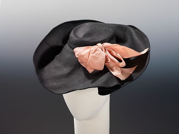 Hat, Schiaparelli (French, founded 1927), straw, silk, French 