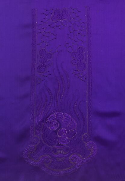 Textile, Textile design attributed to Sarah Lipska (Polish, 1882–1973), silk, metal, French