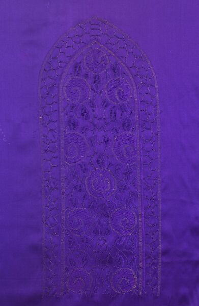 Textile, Textile design attributed to Sarah Lipska (Polish, 1882–1973), silk, metal, French