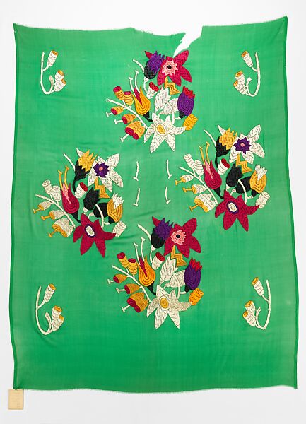 Textile, Textile design attributed to Sarah Lipska (Polish, 1882–1973), silk, French 