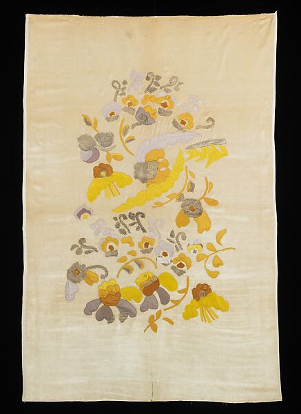 Textile, Sarah Lipska (Polish, 1882–1973), silk, metal, French 
