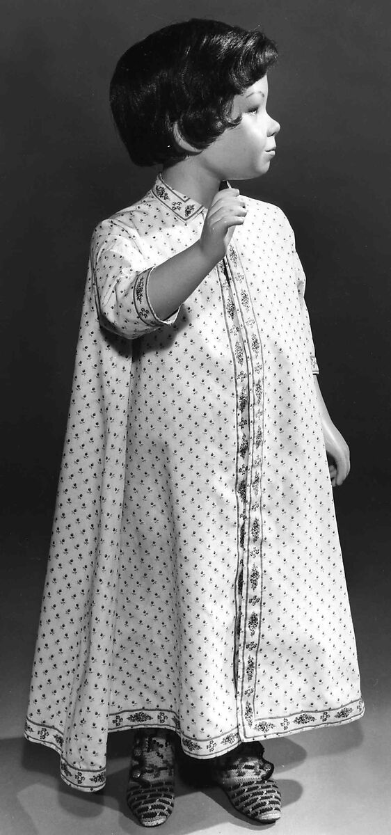 Bootees, wool, leather, metal, American