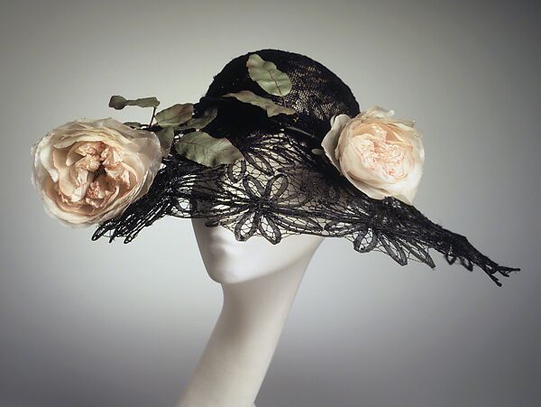 Picture hat, Sally Victor (American, 1905–1977), horsehair, straw, silk, American