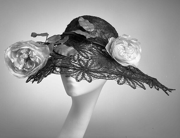 Picture hat, Sally Victor (American, 1905–1977), horsehair, straw, silk, American
