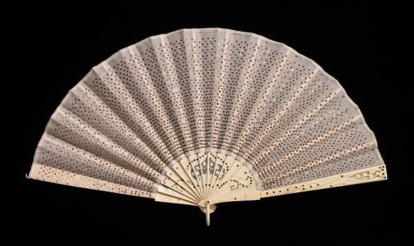 Fan, B. Altman &amp; Co. (American, 1865–1990), ivory, silk, plastic, probably French 