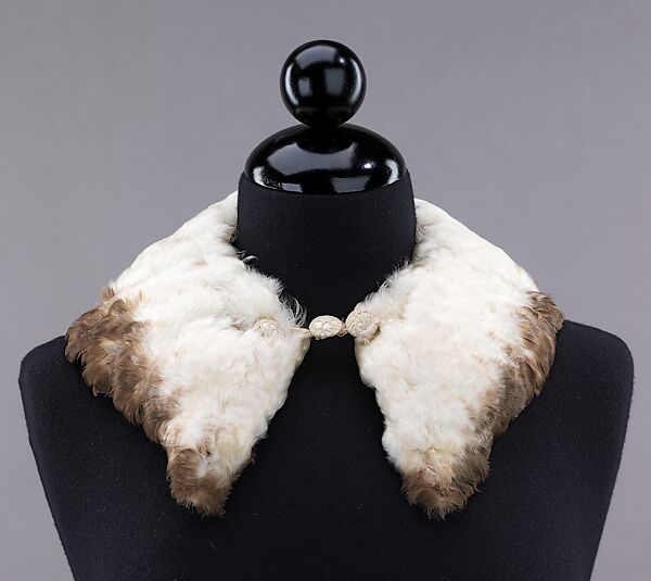Collar, feather, silk, American 