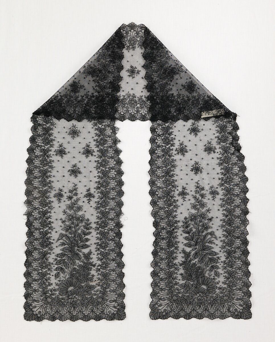 Scarf, silk, French 
