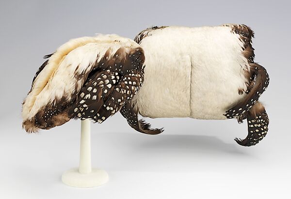 Accessory set, Attributed to Caroline Reboux (French, 1835–1927), feather, silk, American 