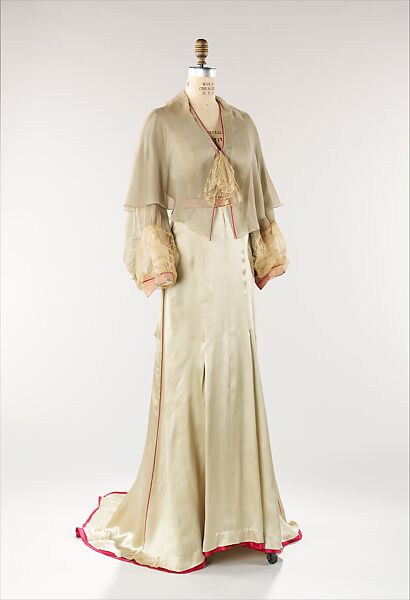 Tea gown, Jessie Franklin Turner (American, 1923–1943), silk, American 