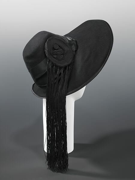 Hat, Saks Fifth Avenue (American, founded 1924), wool, silk, American 