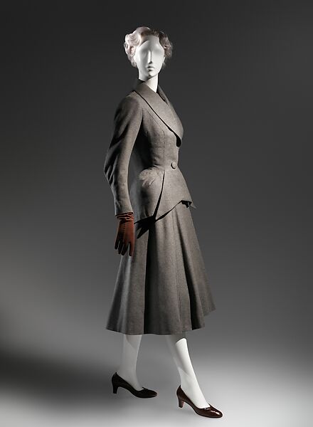 Suit, Charles James (American, born Great Britain, 1906–1978), wool, silk, American