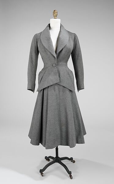 Suit, Charles James (American, born Great Britain, 1906–1978), wool, silk, American