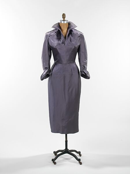 Cocktail dress, Charles James (American, born Great Britain, 1906–1978), silk, American 