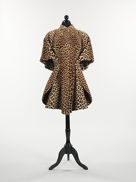 Evening cape, Charles James (American, born Great Britain, 1906–1978), fur, silk, American 