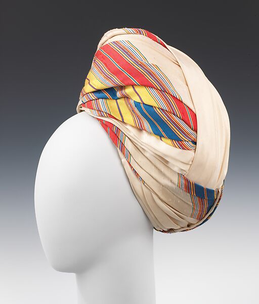 Turban, Sally Victor (American, 1905–1977), silk, American 