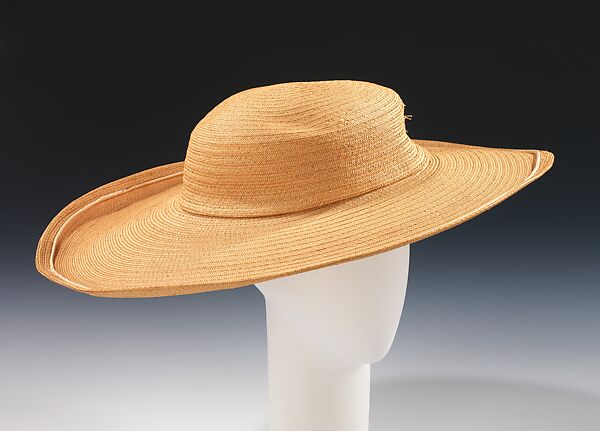 Picture hat, Caroline Reboux (French, active 1870–1956), straw, silk, French 