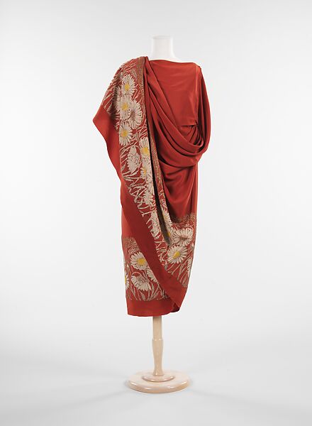 Evening dress, Suzanne Talbot, silk, metal, French