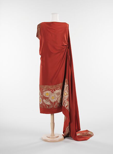 Evening dress, Suzanne Talbot, silk, metal, French